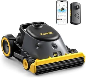 Fanttik Aero X Cordless Robotic Pool Vacuum Cleaner, AdapDrive Active Invert Brush, 4x Efficiency, APP & Remote Control, Clean Floor, Walls, and Waterline, for Above & In-Ground Pools up to 5382 sq.ft