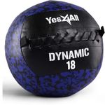 Yes4All SC7J Dynamic Wall Ball/Soft Medicine Ball, Wall Med Ball for Crossfit Workout and Full Body Exercises – 8.1kg