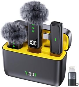 LEKATO Wireless Microphone with AI Noise Cancellation – Clip-On Collar Mic for iPhone & Android | Long Battery & Range | Wireless Mic for YouTube, Vlogging & Video Recording