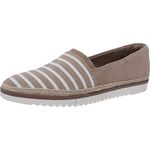 Clarks Women's Serena Paige Loafer Flat, Sand Textile/Suede Combi, 7.5 UK