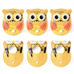 Spove Owl Design Manicure Set Yellow Pack of 6