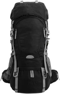 Outplea 60L Internal Frame Hiking Backpack, Black