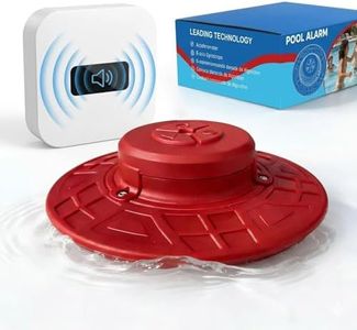 Pool Alarm for Inground & Above Ground Pools, 110dB Ultra-Loud Water Motion Sensor with Indoor Receiver - Adjustable Sensitivity, Weatherproof UV Resistant, Backyard Child & Pet Safety