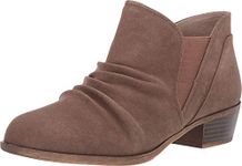 LifeStride Women's Aurora Ankle Boot, Brown, 11 Wide