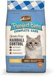 Merrick Purrfect Bistro Grain Free Cat Food, Complete Care Hairball Control Dry Cat Food Recipe - 12 lb. Bag