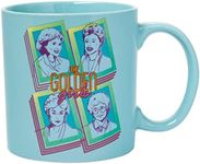 Silver Buffalo The Golden Girls in Retro Squares Ceramic Coffee Mug, 20 Ounces