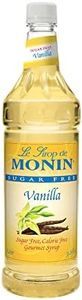 Monin - Sugar Free Vanilla Syrup, Great for Flavoring Coffee, Shakes, and Cocktails (1 Liter)