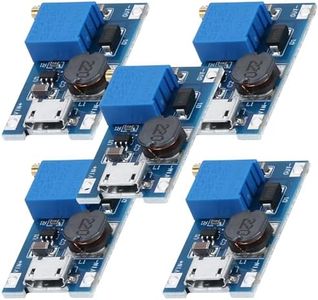 AZ-Delivery 5 x 2A DC-DC Boost Step-Up Convertidor MicroUSB – Regulador de voltaje universal, 2 V-24 V a 5 V-28 V, para MT3608 – Ideal para múltiples aplicaciones