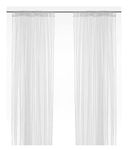 Ikea Polyester Curtains (White, 7 Feet) - Pack Of 2, Lined(Lined)(Lined), lined