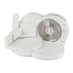 Progress Electric Meat Slicer – Non-Slip Deli Food Cutter for Bread/Cheese/Cold Cuts, 17cm Stainless Steel Serrated Blade, Adjustable Thickness 1-15mm, Home Slicing Machine, Food Pusher, 150W