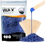 SUERBEATY 1.2 lb Hard Wax Beads for Hair Removal, At Home Wax Refill for Women Men, Coarse Body Hair Formula, For Sensitive Skin or Body, Beans for Wax Warmers & 10 Large Applicator Sticks, Lavender