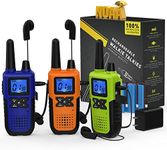 3 Long Range Walkie Talkies Recharg