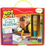 Educational Insights Hot Dots Let's Master 1st Grade Reading Set, Reading Workbooks, 2 Books with 100 Reading Lessons & Interactive Pen, Ages 6+, Multicolour, 9 x 8 (2392)