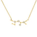 PAVOI 14K Yellow Gold Plated Astrology Constellation Horoscope Zodiac Necklace 16-18" - Sagittarius