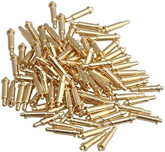 Yibuy 100 x rame+oro placcato doppia testa corrente Pogo pin molla strumento 8 mm