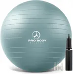 ProBody Pilates Ball Yoga Ball Exercise Ball, Balance Ball or Pregnancy Ball for Stability, Yoga Ball Chair, Therapy Ball Workout Ball or Birthing Ball for Pregnancy (Mist, 75 cm)