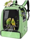 Sysmashing Bird Backpack Carrier,Bird Travel cage Backpack with Tray and Standing Perch,Feeding Tank,Waterproof pad,Used for Parakeets,hornbirds,Lovebirds,Small and Medium-Sized Bird