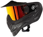 HK Army hstl Airsoft Paintball Mask with Anti-Fog Thermal Lens (Black/Fire Lens)
