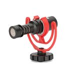 Rode VideoMicro Compact On-Camera Microphone with Rycote Lyre Shock Mount, Black