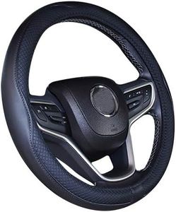 Mayco Bell 2019 New Microfiber Leather Car Extra Large Steering Wheel Cover for Big Trucks (17'', Black)