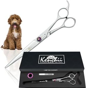 Kenchii Scorpion Dog Grooming Scissors, 8 Inch Straight Shears, Dog Scissors for Grooming, Professional Pet Grooming Scissors, Heavy Duty, Durable and Sharp