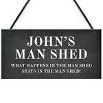 RED OCEAN Personalised MAN SHED Sign Man Cave Shed Sign Gift For Men