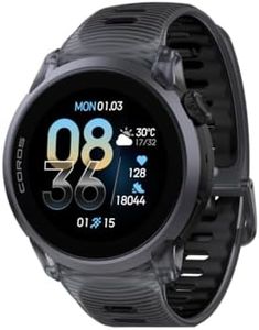 COROS PACE 4 Ultralight Sport GPS Watch, 1.2" AMOLED Touchscreen, 19 Days of Battery Life, Voice Features, Advanced Training Tools, Accurate GPS, Heart Rate Monitor, vigation, Run-Black Crystal