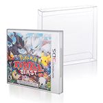 Premium Display Case Protectors Compatible for Nintendo 3DS Game Box , 0.40mm Thick and Clear PET Plastic Cases Compatible for Pokemon, Super Smash, Animal Crossing, Zelda, Minecraft (Pack of 25)