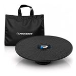PROVERVE Adjustable Balance Board for Core Training & Fitness – 17x17 Wobble Board with Anti-Slip Rubber Base & Carry Case, Black – Exercise Equipment for Stability, Physical Therapy & Workout