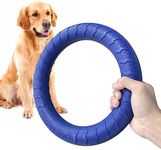 DLDER Blue Indestructible Dog Toys for Aggressive Chewers Flying Discs for Medium/Large Breeds Dog Training Ring,