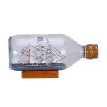 Pirate Ship in Bottle Nautical Maritime Boat Decor New