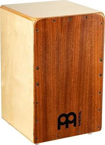 Meinl Cajon Box Drum with Internal Strings for Snare Effect - NOT MADE IN CHINA - Mahogany Frontplate / Baltic Birch Body, Woodcraft Professional, 2-YEAR WARRANTY(WCP100MH)