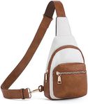 CLUCI Small Sling Bag for Women, Leather Crossbody Fanny Packs Trendy, Women's Chest Bag