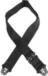 D'Addario Auto Lock Guitar Strap - Acoustic & Electric Guitar Accessories - Easy to Use Auto Locking Guitar Straps - Uses Existing Guitar Strap Buttons - Nylon - Black