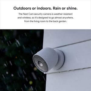Google Nest Cam Outdoor/Indoor Wireless Security Camera – Battery, Snow