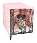 New World Dog Crate Cover Featuring Teflon Fabric Protector, Dog Crate Cover Fits All New World and MidWest Homes for Pets 91.44 cm Long (36-Inch) Dog Crates, Pink Designer Pattern, BCVR-36PKT