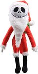 uiuoutou Christmas Toys Pumpkin King Jack Skellington & Zero Plush Dolls (Santa Jack Skellington 12'')