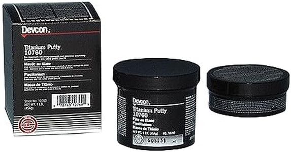 DEVCON Titanium Putty (230-10760) - Gray, Fiberglass & Metal, High-Technology, Titanium-Reinforced Epoxy, Precision Machinable, 1 Each