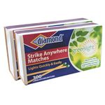 Generic Diamond Strike Anywhere Matches, 600 Count (Pack of 2)