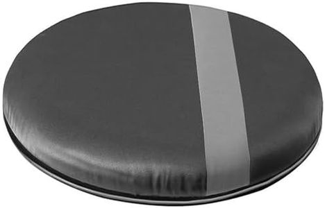 HealthSmart 360 Degree Swivel Seat Cushion, Chair Assist for Elderly, Swivel Seat Cushion for Car, Twisting Disc, Gray Stripe, 12.5 Inches in Diameter