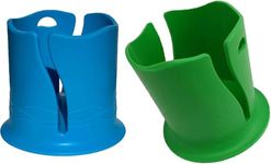 2Pcs Paddle Board Cup Holder,Kayak Drink Holder Surfboard Water Bottle Holder, Surfboard Drink Holder,Paddleboard Cup Holder Surfboard Water Bottle Holder (blue and green)