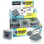 Sargent Art 36-1018 18 Kneaded Erasers, 1-1/2" x 1 x 3/8" Ea