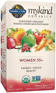 Garden of Life My Kind Organic Women 55+ Multivitamin, Energy, Focus, Beauty, 30 Tablets