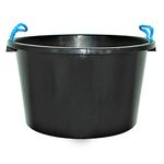 75L / 16.5 Gallon XL Multipurpose Tub Bucket with Rope Handles (Single Tub) - 34cm (H) x 59cm (Dia)