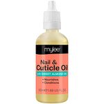 Mylee Sweet Almond Nail & Cuticle Oil 50ml, – Deeply Hydrating & Nourishing Cuticle Conditioner Oil, Non-Greasy Formula and Leaves No Sticky Residue, Lightly Scented With Almond Oil