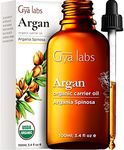 Gya Labs Organic Argan Oil for Hair - Pure Cold-Pressed Moroccan Argan Oil for Skin & Face - Moisturizing Argan Hair Oil for Lotions, Soaps & Hair Conditioners (100ml)