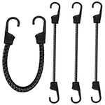 Bungee Cords with Dual Metal Hooks,