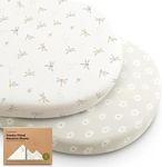 2-Pack Organic Bassinet Sheets for 