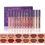 Joyeee 12Pcs Lip Gloss Makeup Set, Matte Liquid Lipstick Lip Tint Stain Waterproof Long-Lasting Velvet Lipgloss Make Up Gifts for Women Teenage Girls Birthday Valentine's Day Xmas