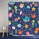 Imirell Sea Animals Shower Curtain 